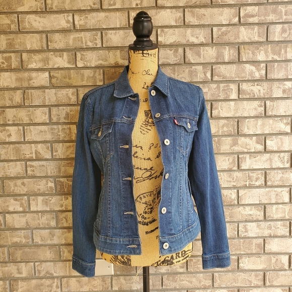Levi's Denim Jean women's jacket button Levi's
